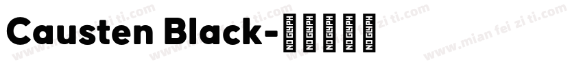 Causten Black字体转换